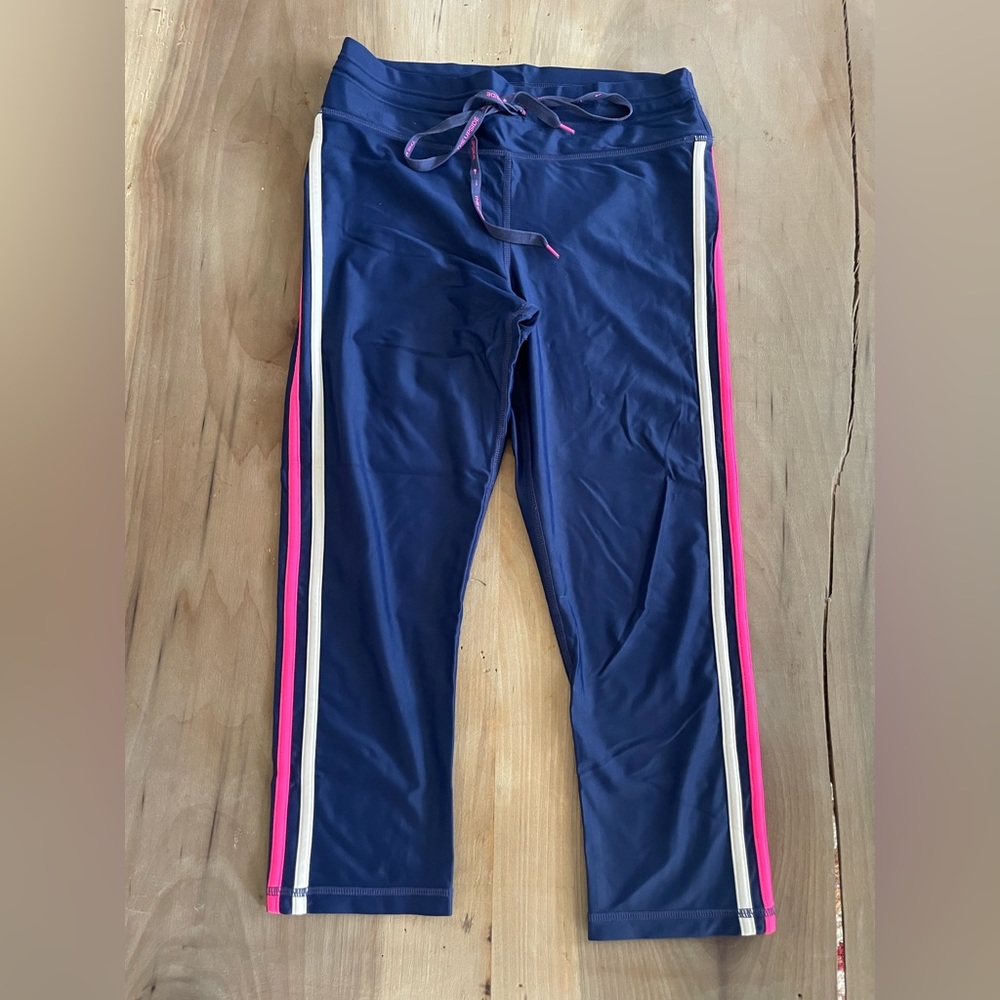 The Upside Sarafina NYC Side-Stripe Cropped Leggings